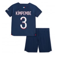 Paris Saint-Germain Presnel Kimpembe #3 Koti Peliasu Lasten 2023-24 Lyhythihainen (+ Lyhyet housut)